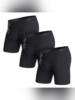 Men's BN3TH Classic Icon Black Boxer Briefs 3-Pack